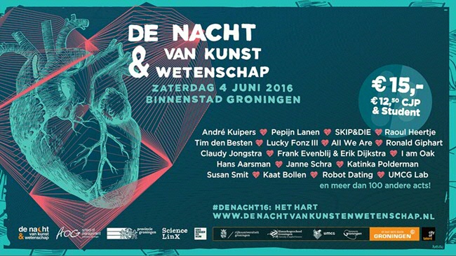Saturday 4 June, Groningen will once again be the capital of Art and Science