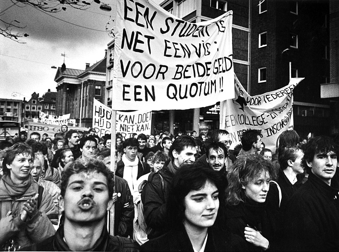 Studentenprotest in de jaren '80