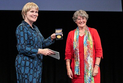 Mathilde van Dijk at the award ceremony (Photo: Hilde de Wolf)