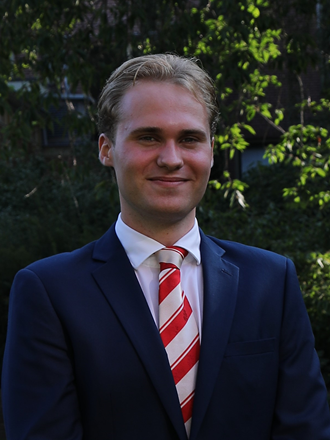 Teun Havinga is de nieuwe studentassessor van het CvB