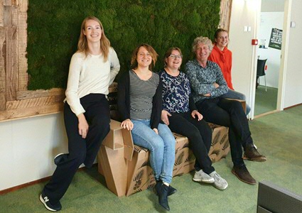 The Green Office team: Francine, Irene, Marijke, Dick and Iris.