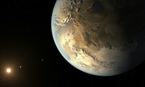 Artist impression van een aardachtige exoplaneet. Credit: NASA