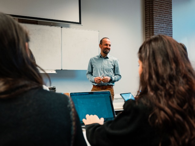 In class at the university