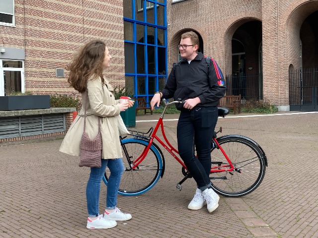 Luc bikes best before he gets onto the bike.