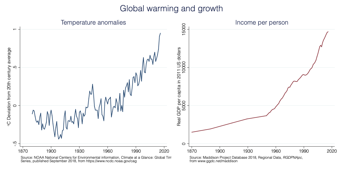 Global warming and growth
