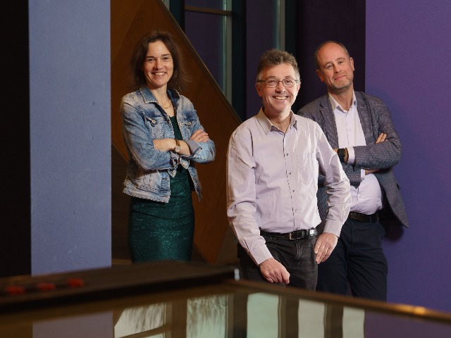 Professor Jutta Bolt, professor Bart Los and Professor Robert Inklaar (photo Reyer Boxem)