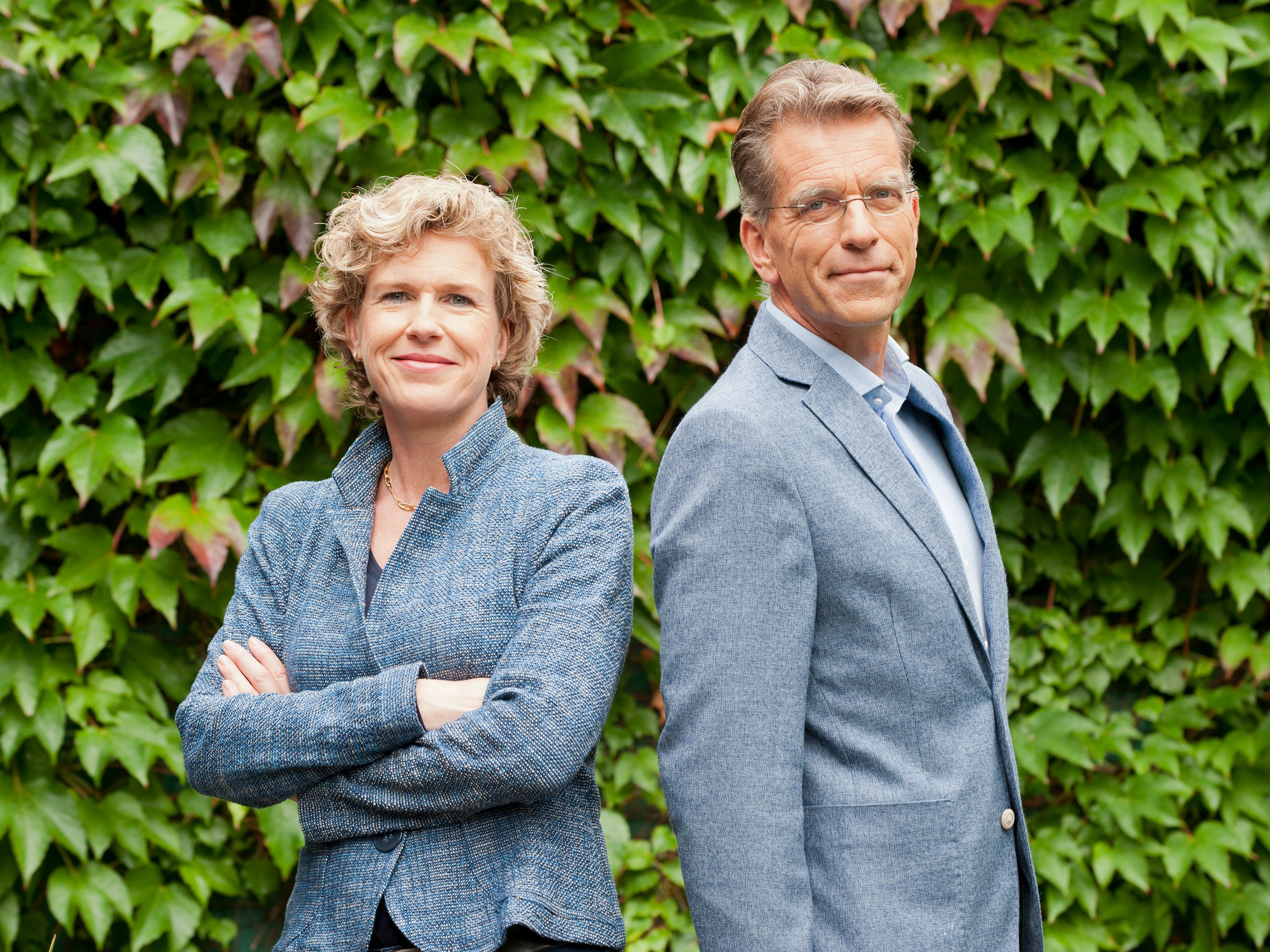 Janka Stoker, professor of leadership and organisational change, and In the LEAD director, with Harry Garretsen, professor of international economics and business