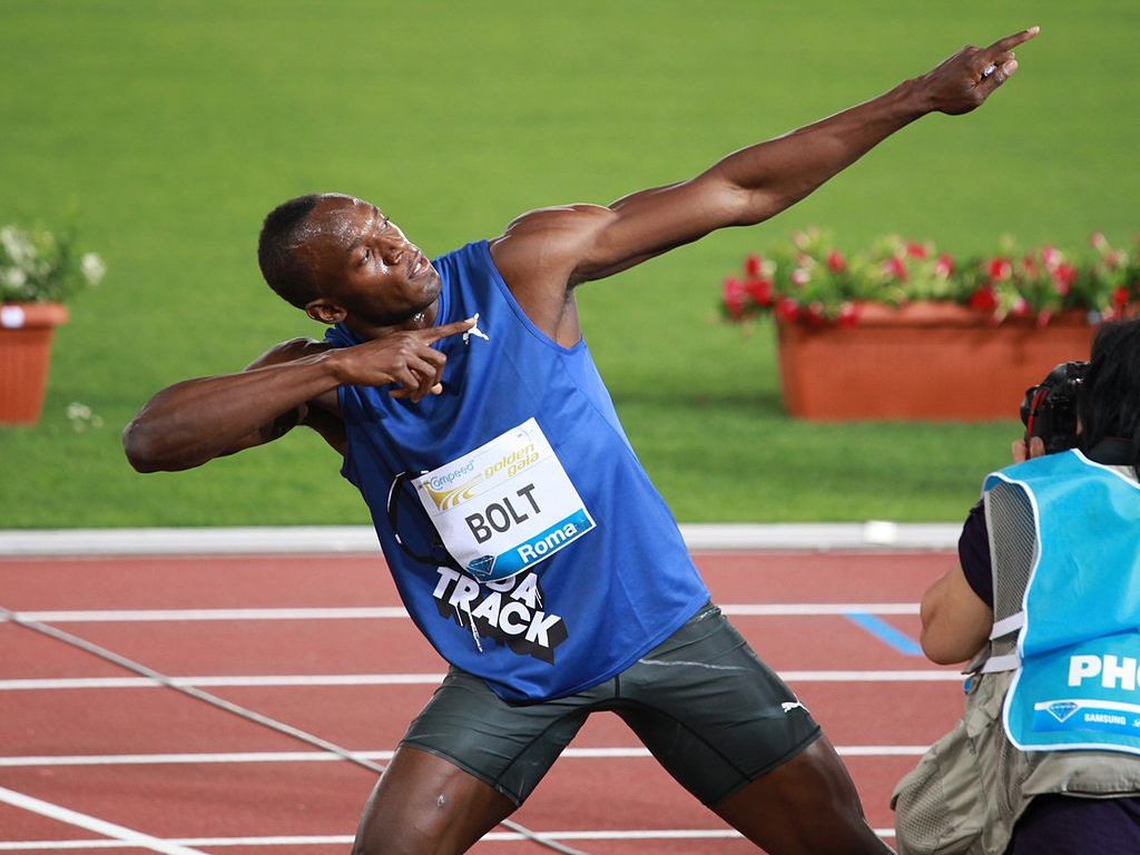 Usain Bolt in Rome, Italy, by Steven Zwerink