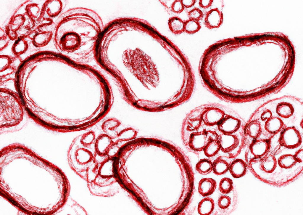 Artist impression of blood clotting process