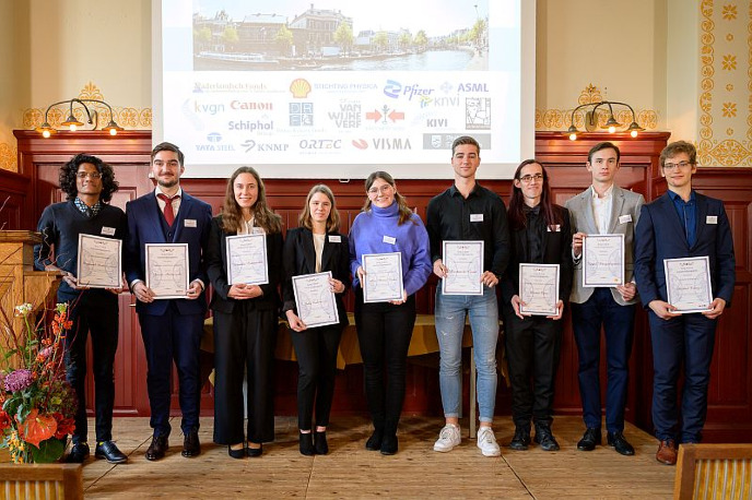 de FSE-winnaars van een Jong Talent Aanmoedigingsprijs | foto: Stéphanie Driessen