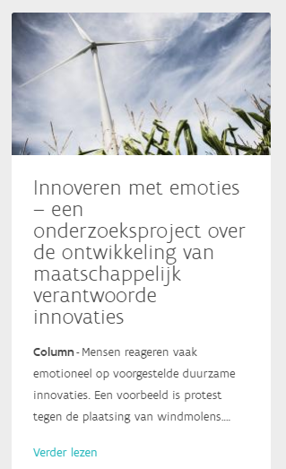 Column on the MVO Vlaanderen's webpage