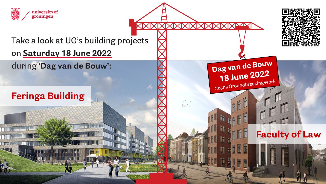 Bezoek RUG-bouwprojecten tijdens Dag van de Bouw op 18 juni 2022