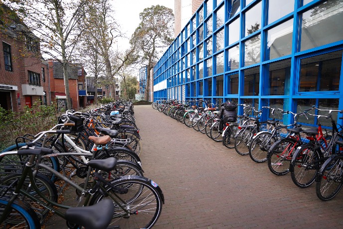 Fietsparkeerplaats op locatie