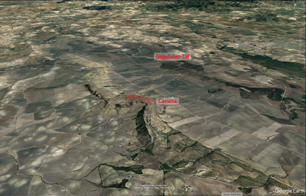 The location of Carissa Aurelia (Google Earth)