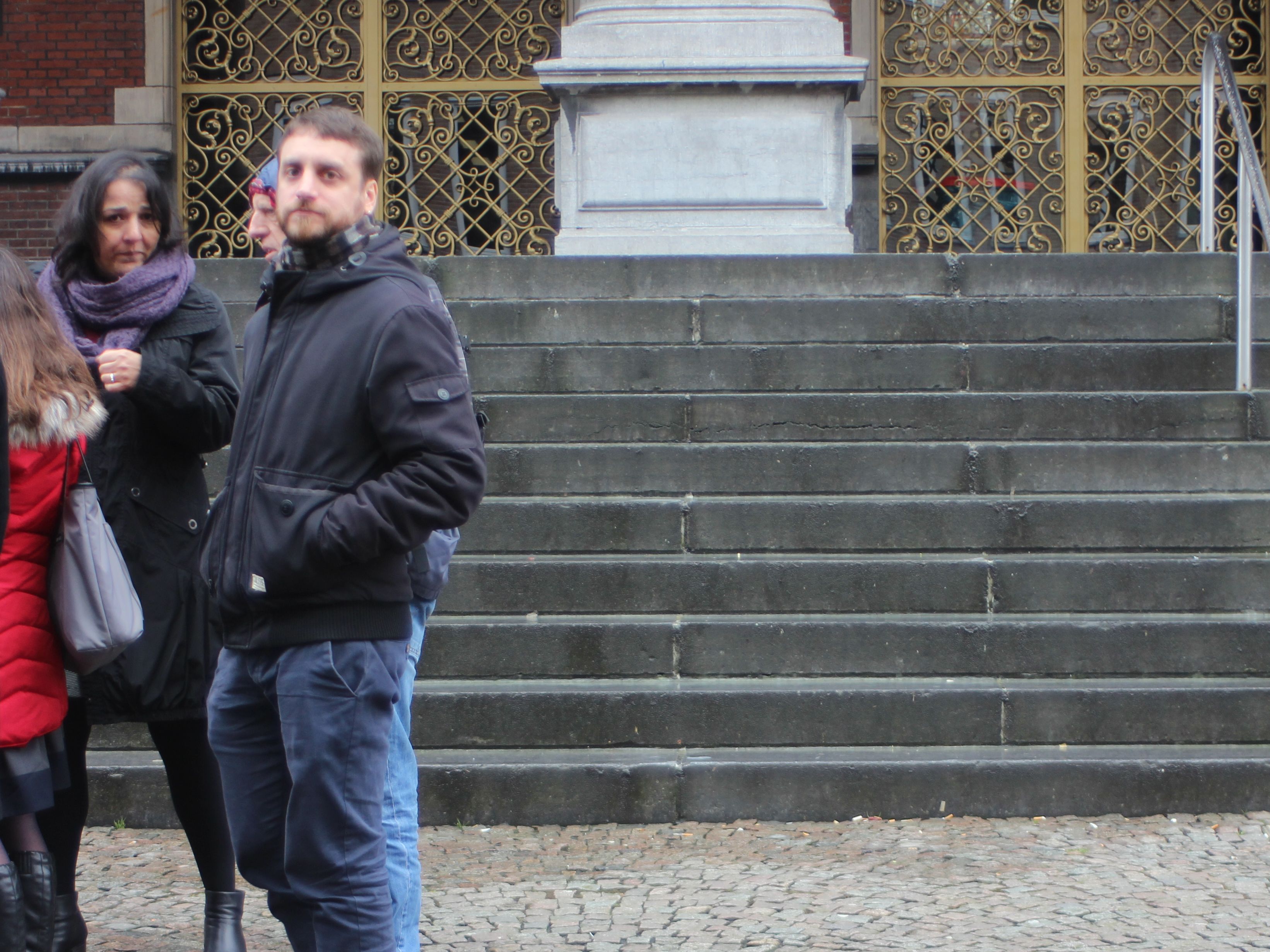 Mirjam Buigel and Wouter Heinen recording their video.