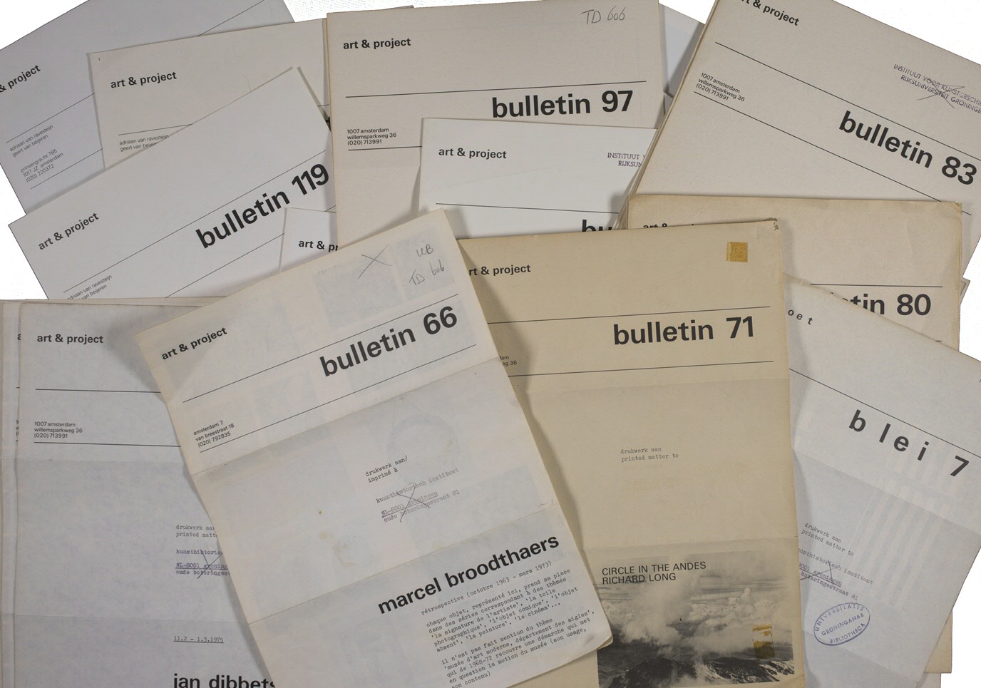 Galerie Art & Project: Bulletins, 1968-1989Galerie Art & Project: Bulletins, 1968-1989