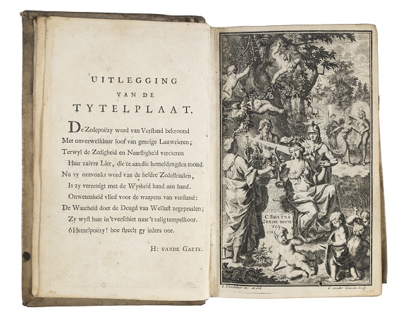 Title page from: C. Bruins, Zeededichten, Amsterdam, 1721, Wijchers Wa 2.4 192