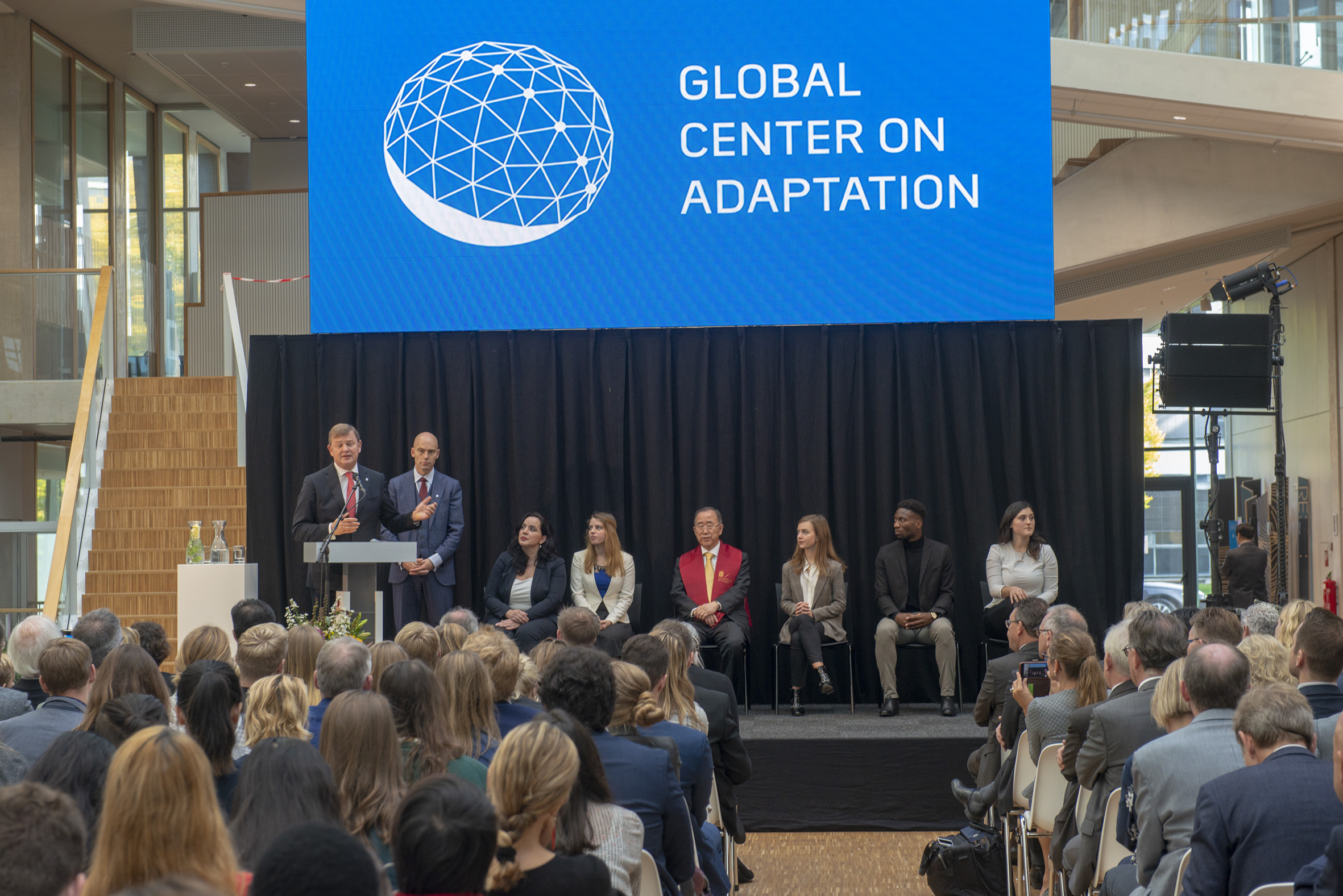 8e secretaris-generaal van de VN Ban Ki-moon opent vestiging Global Center on Adaptation in Groningen8th Secretary-General of the UN Ban Ki-moon opens Global Center on Adaptation Office in Groningen