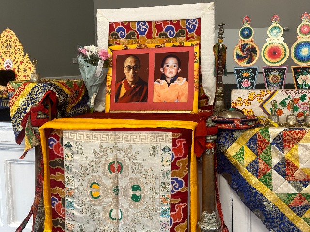 Shrine to the Dalai Lama and the Panchen Lama