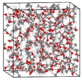 image: a transparent cube with atoms depicting atomic system