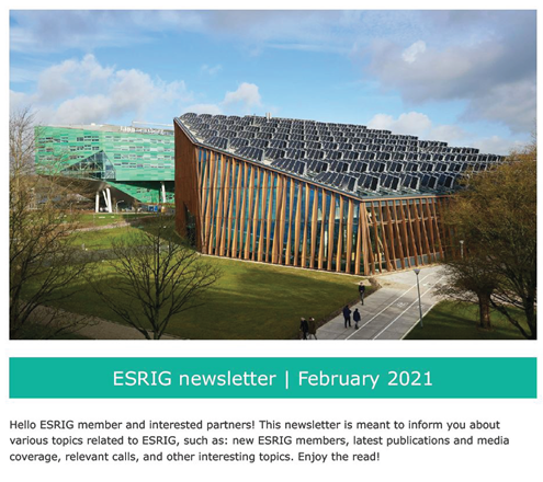 ESRIG newsletter | December