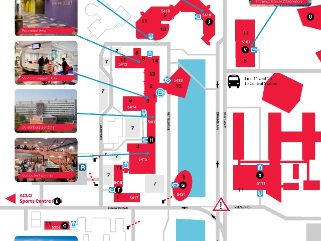 Map of Zernike Campus