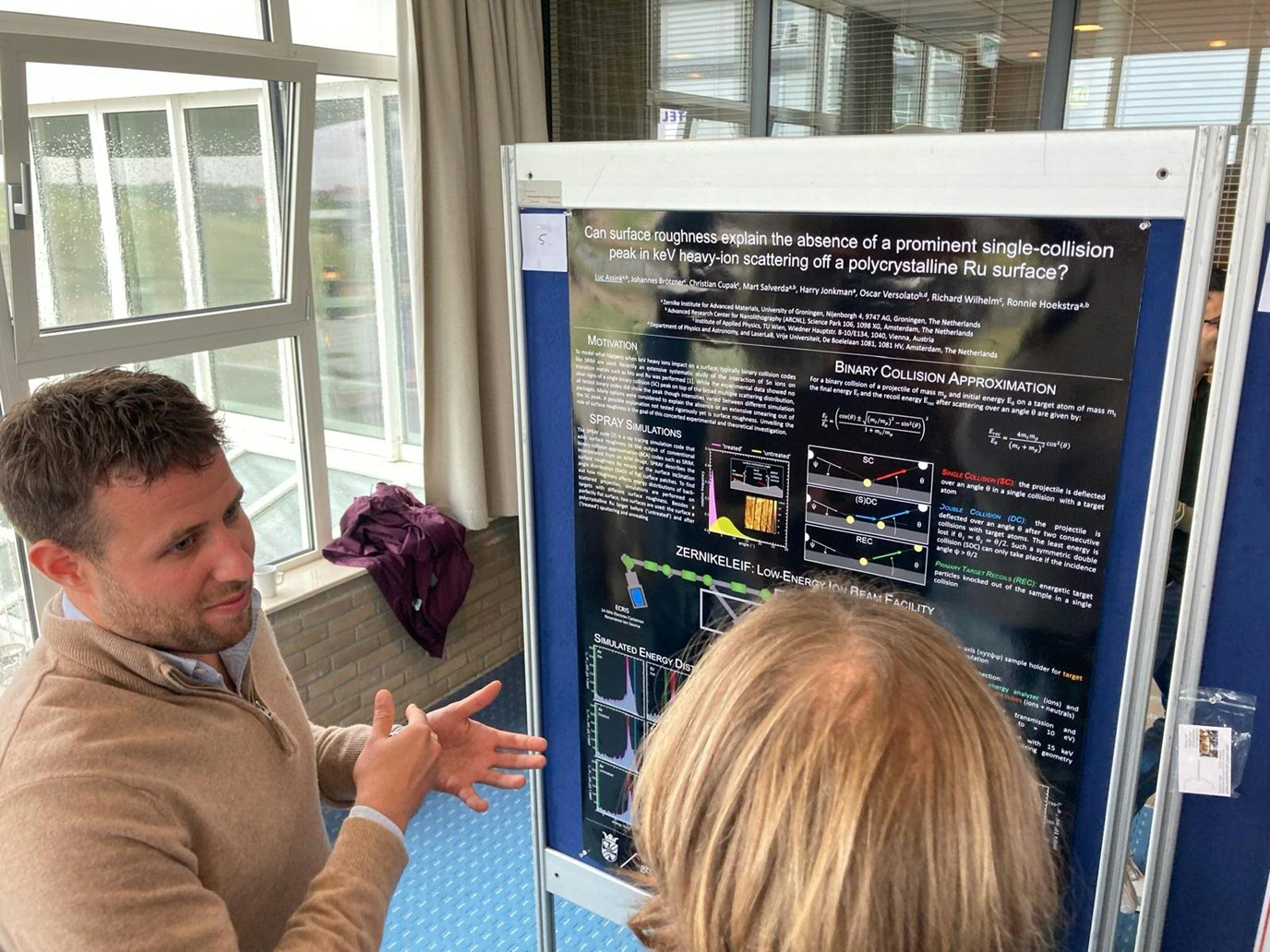 Luc Assink presenting his poster