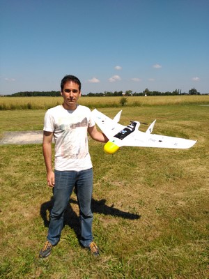 Hector García de Marina, die inmiddels met drones werkt | Foto H. García de Marina