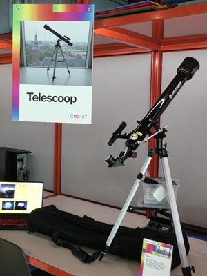 A telescope is displayed in the Smartlab | Photo Science LinX