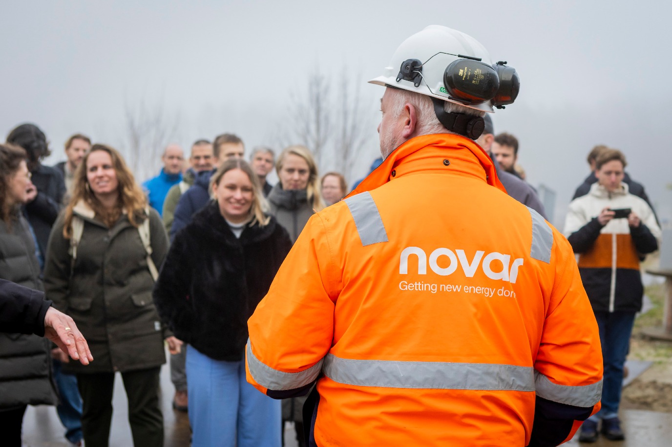 Foto van rondleiding bij Zonthermisch Park Dorkwerd